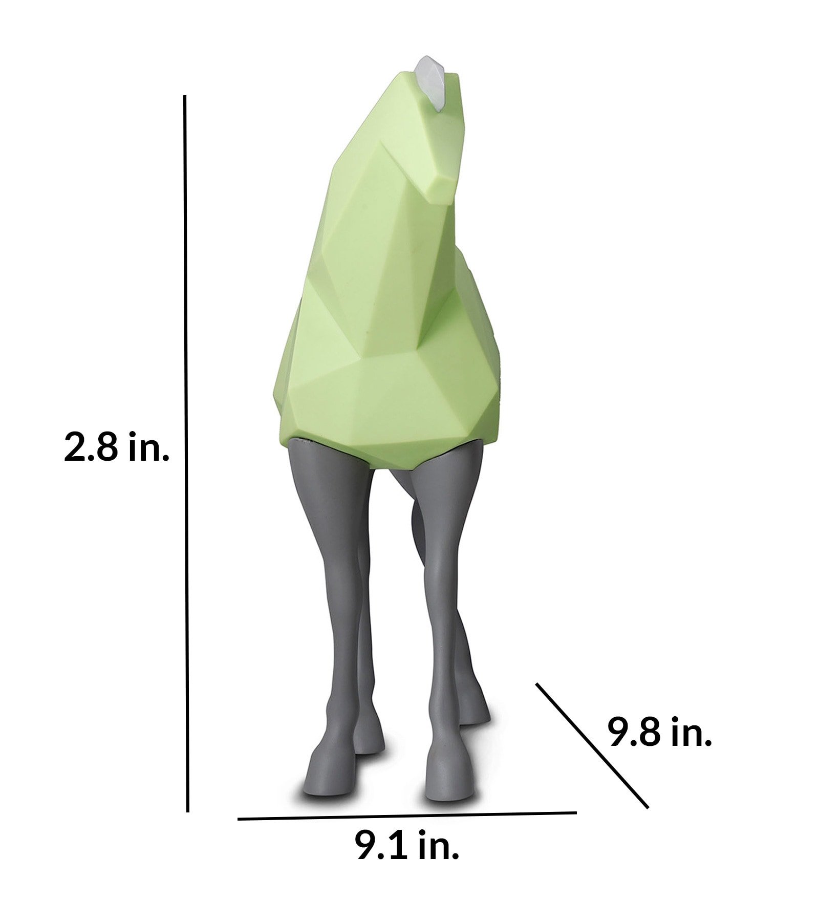 Horse Green Pvc Figurine